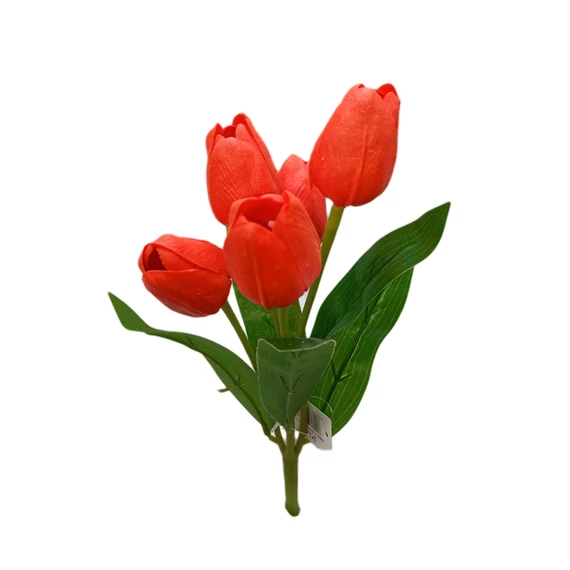 Polifoam tulipán csokor, piros