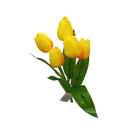 Polifoam tulipán csokor, sárga-narancs