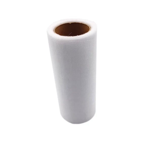 Organza tekercs 12 cm, fehér