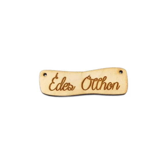 "Édes otthon" hullámos fatábla