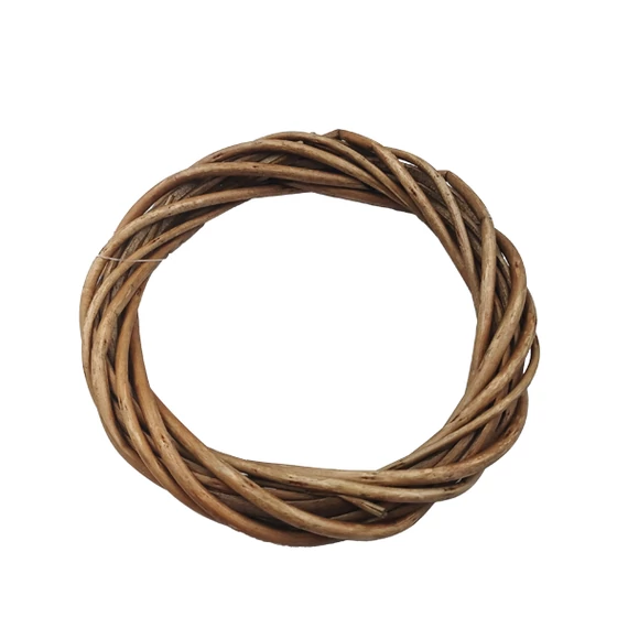 Vessző koszorú 15 cm, barna