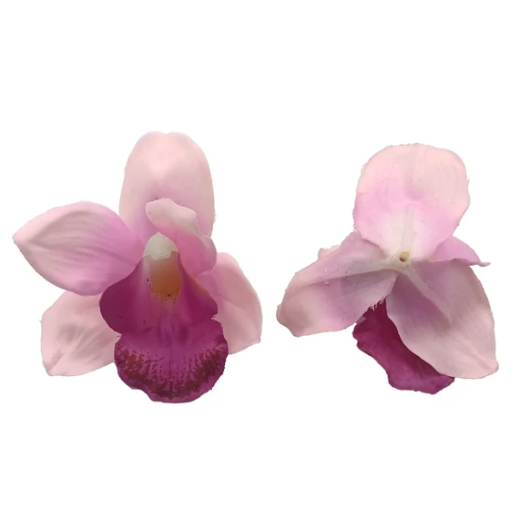 Gumi orchidea fej, rózsaszín