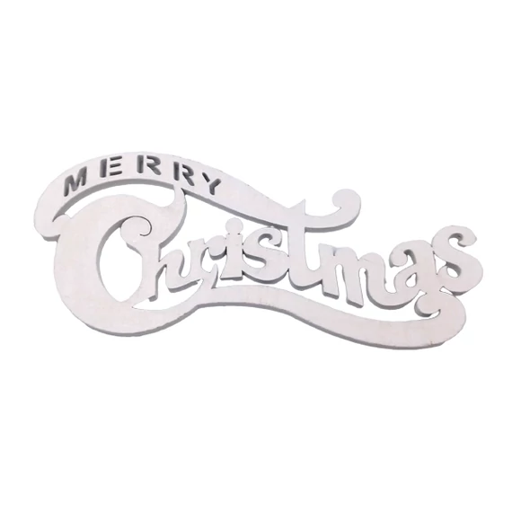 "Merry Christmas" felirat 20 cm, fehér