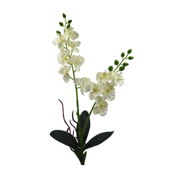 Orchidea selyem szál, krém