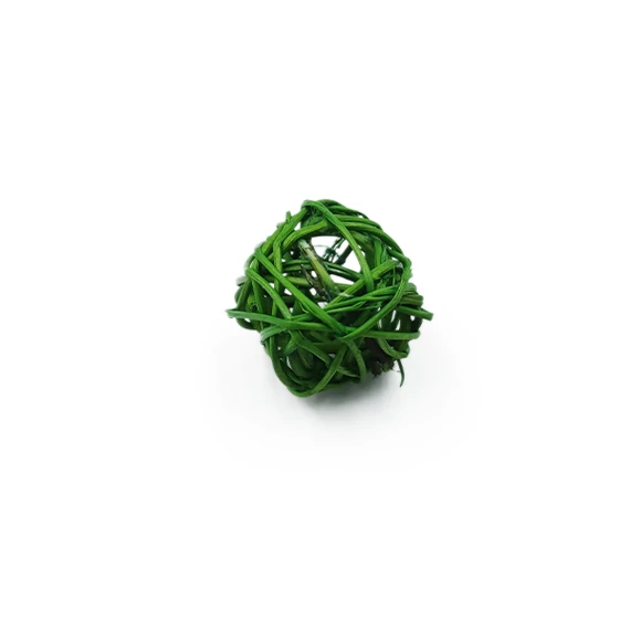 Rattan golyó 3 cm, zöld