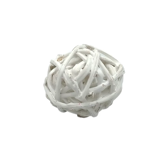 Rattan golyó 3 cm, fehér