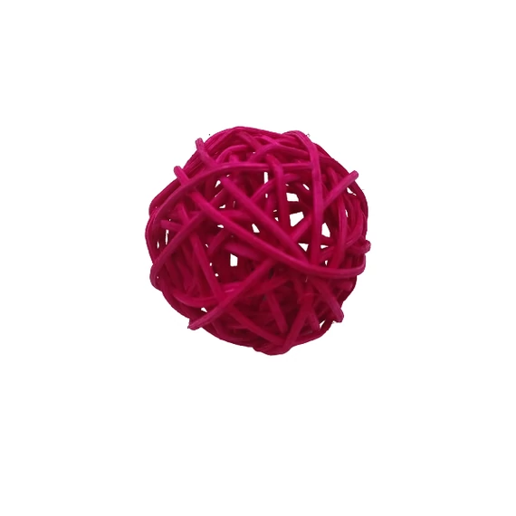 Rattan golyó 4 cm, magenta