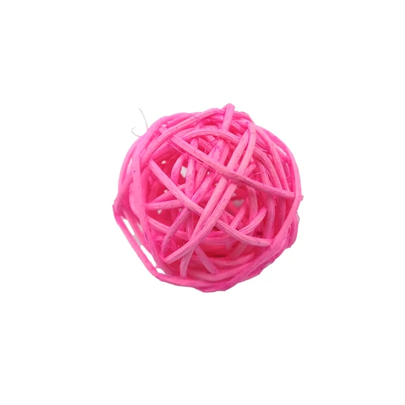 Rattan golyó 4 cm, rózsaszín