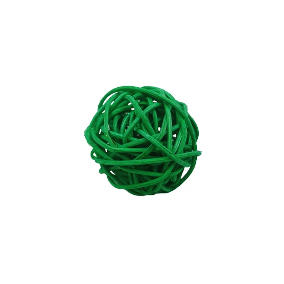 Rattan golyó 4 cm, zöld