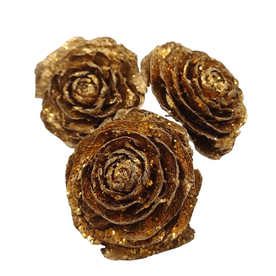 Cédrus rózsa 5-6 cm, arany