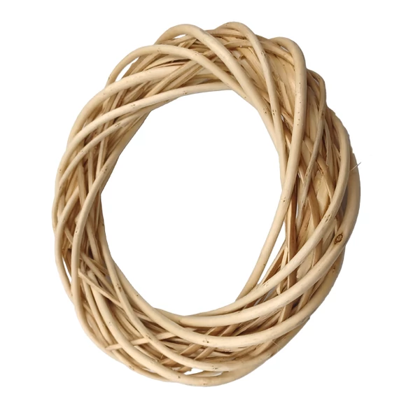 Vesszőkoszorú 25 cm, natúr