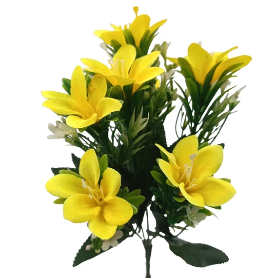 Kerti azalea csokor, sárga