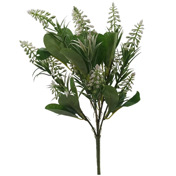 Fürtös göngyike (muscari) csokor, fehér