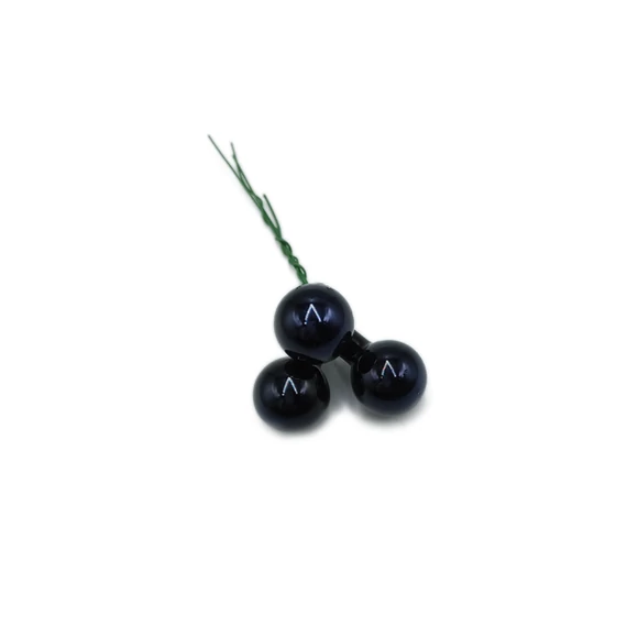 Üveggömb pick 2 cm, fekete