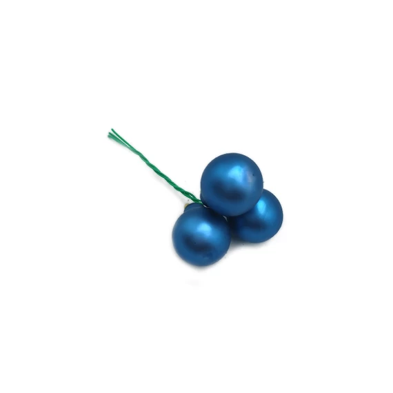 Üveggömb pick 2,5 cm, kék matt