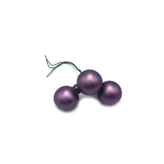 Üveggömb pick 2,5 cm, tompalila matt