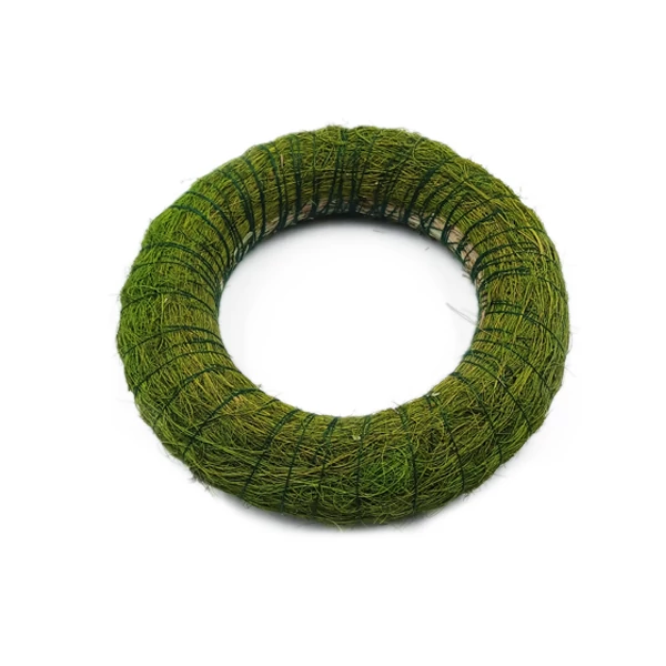 Szizálos koszorú 15 cm, zöld