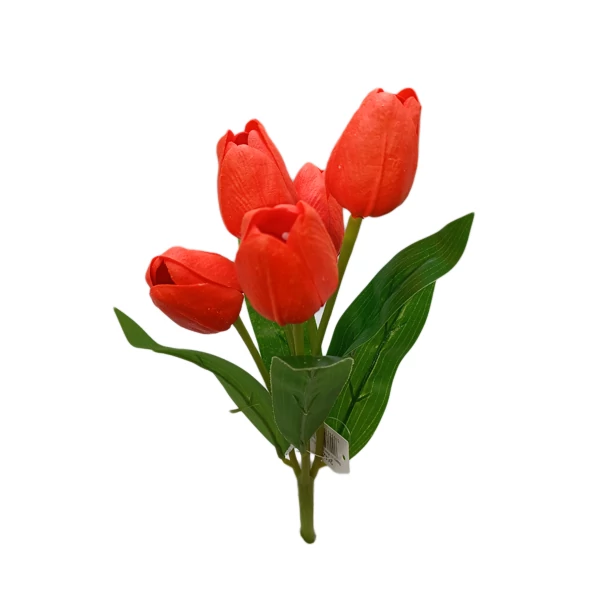 Polifoam tulipán csokor, piros