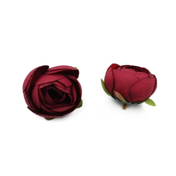 Boglárka fejvirág 4.5 cm, bordó