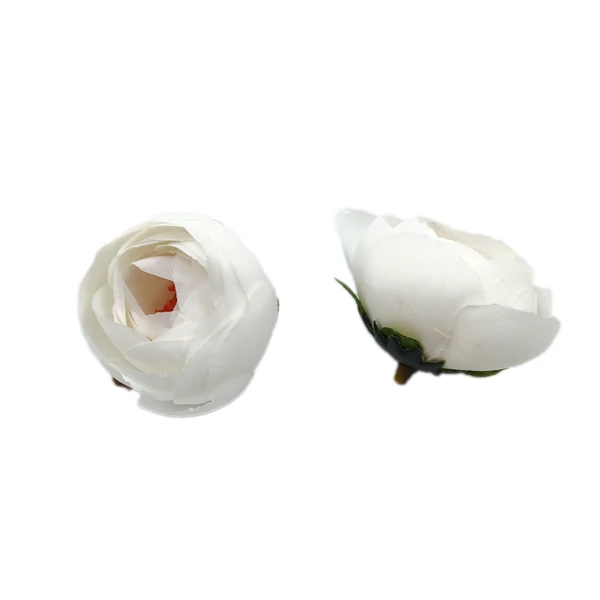 Boglárka fejvirág 4.5 cm, fehér