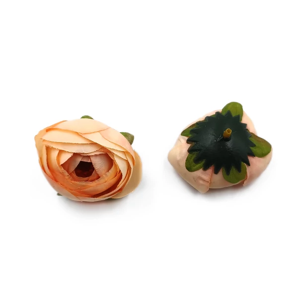 Boglárka fejvirág 4.5 cm, lazacrózsaszín