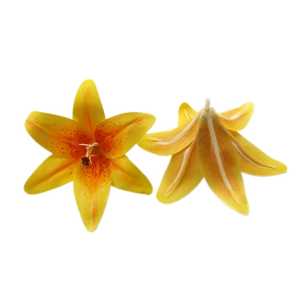 Gumi liliom fej 15 cm, sárga