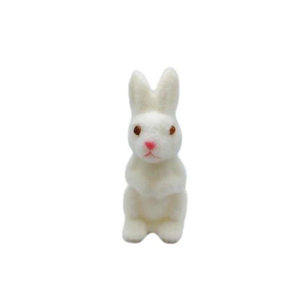 Nyuszi figura, álló fehér