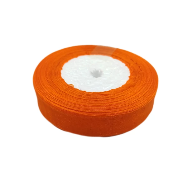 Organza szalag 20 mm, narancs