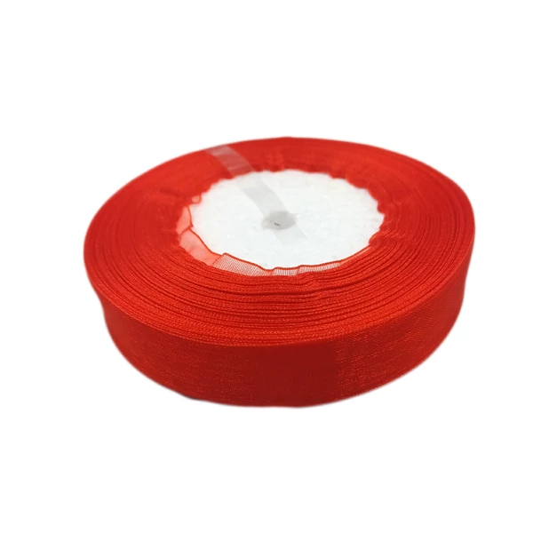 Organza szalag 20 mm, piros
