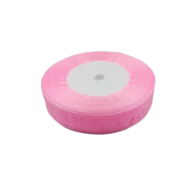 Organza szalag 20 mm, rózsaszín