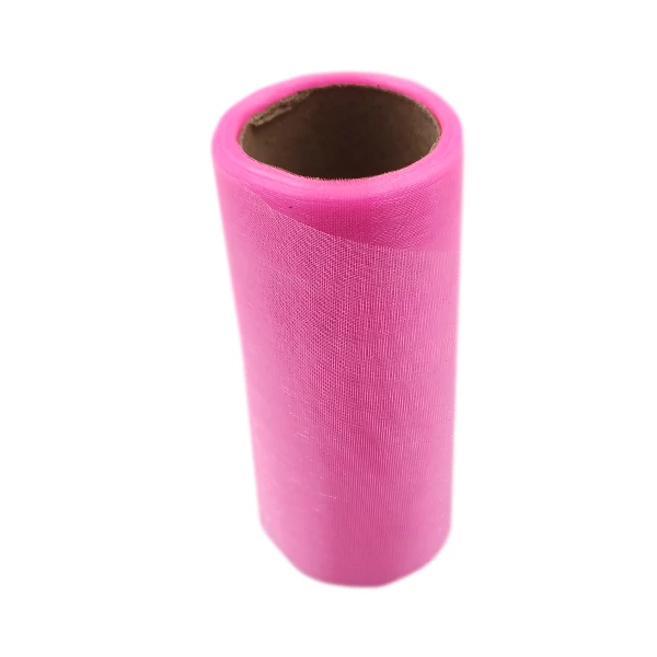 Organza tekercs 12 cm, rózsaszín