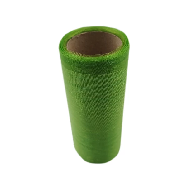 Organza tekercs 12 cm, zöld