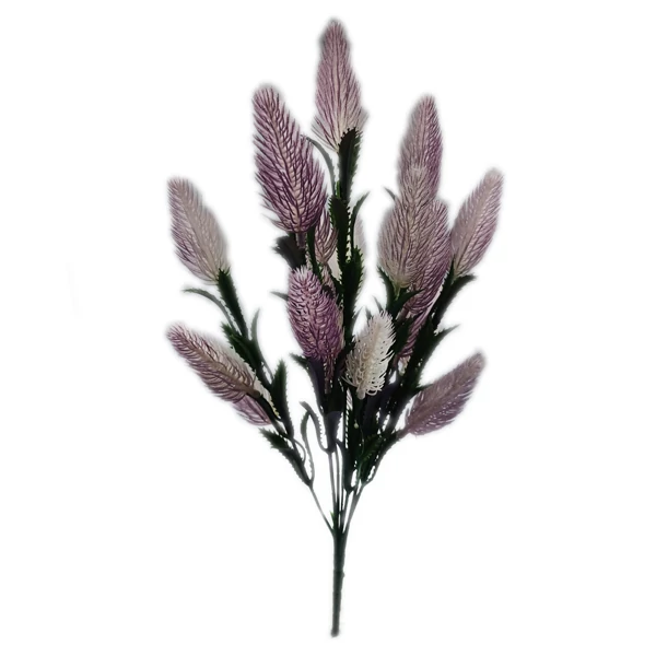 Pamacs csokor 40 cm, lila-fehér