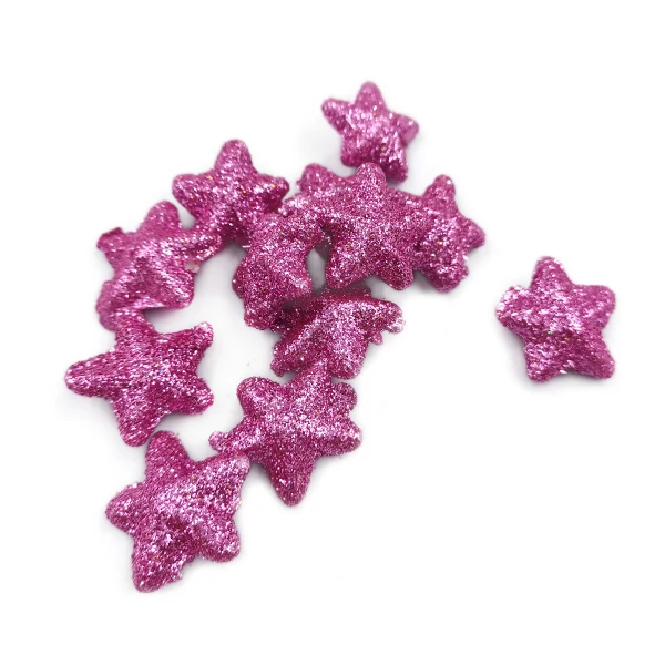 Glitteres csillag, lila