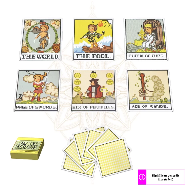 8-bit fantasy tarot