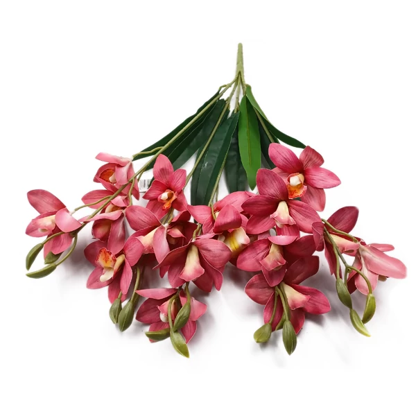 Gumi orchidea csokor, pink