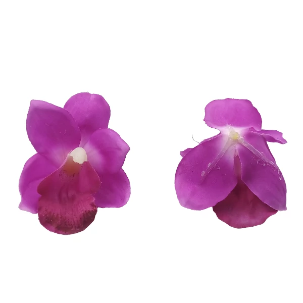 Gumi orchidea fej, lila