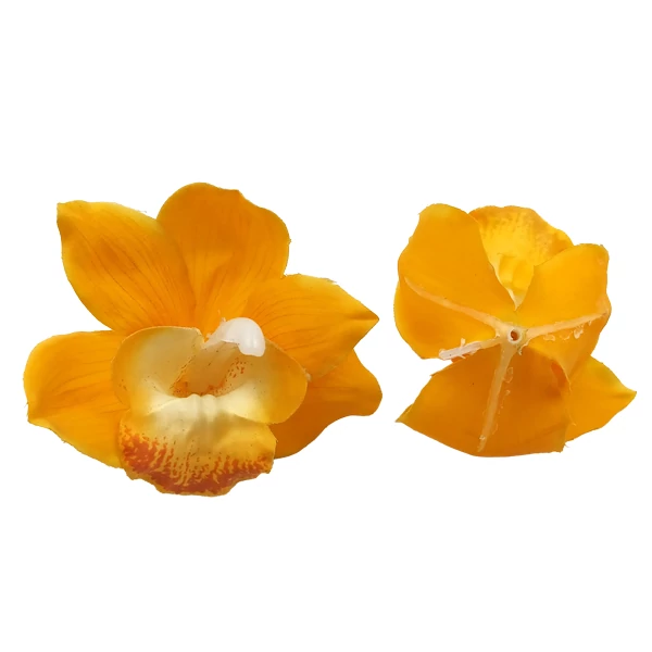 Gumi orchidea fej, sárga