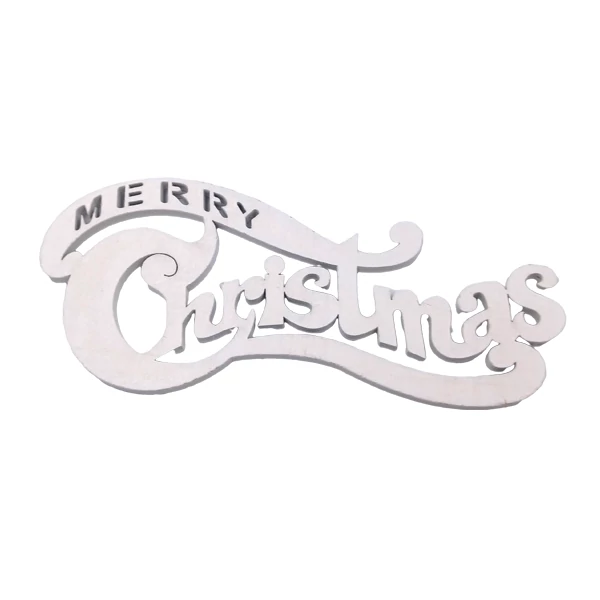 &amp;quot;Merry Christmas&amp;quot; felirat 20 cm, fehér