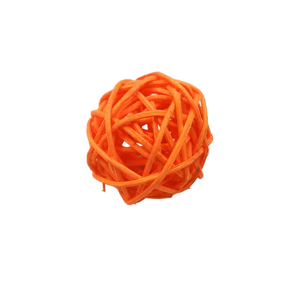 Rattan golyó 4 cm, narancs