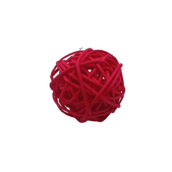 Rattan golyó 4 cm, piros