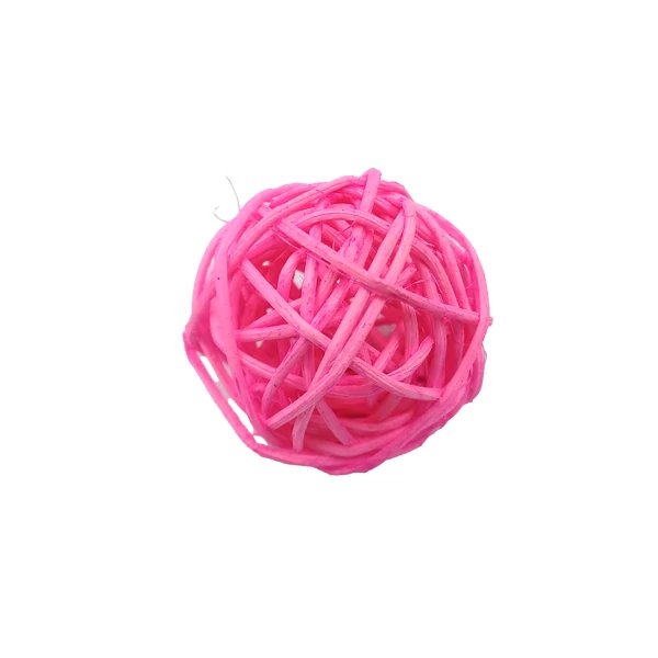 Rattan golyó 4 cm, rózsaszín
