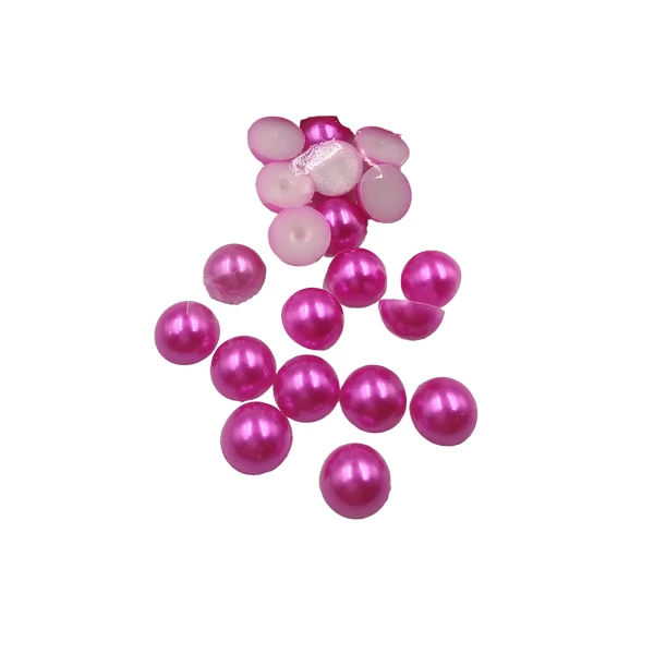 Félgyöngy 10 mm, magenta