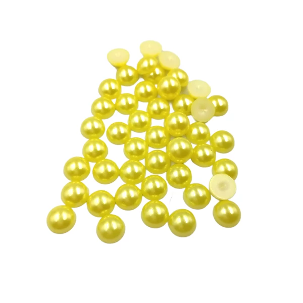 Félgyöngy 10 mm, sárga