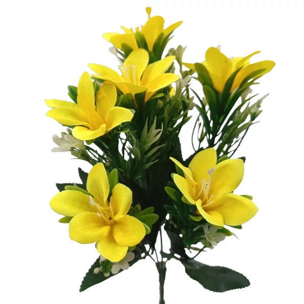 Kerti azalea csokor, sárga