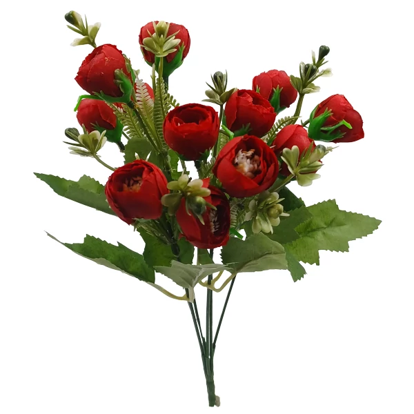 Bimbós peony csokor, piros