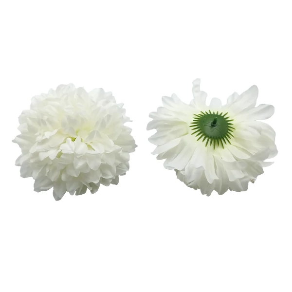 Krizantém fej 14 cm, halvány krém