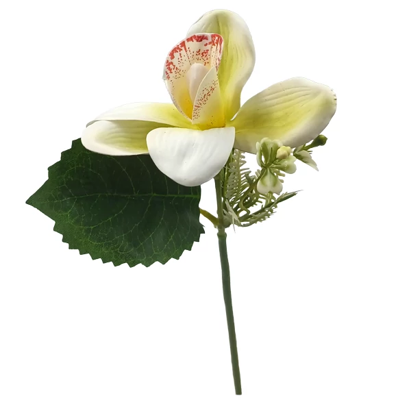 Orchidea szál 30 cm, fehér