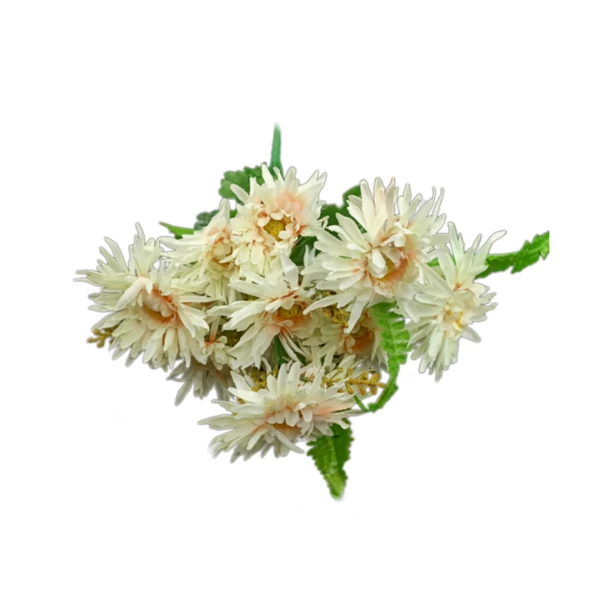Borzas gerbera csokor, krém-barack
