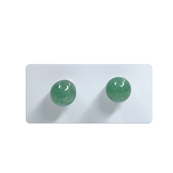 Aventurin fülbevaló, 6mm-es golyós, beszúrós